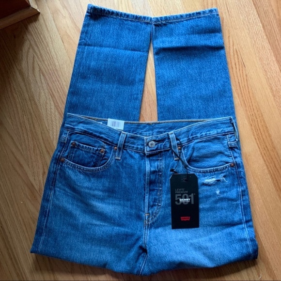NWT Levi's Premium 501 Skinny 29" x 28" - Picture 4 of 14